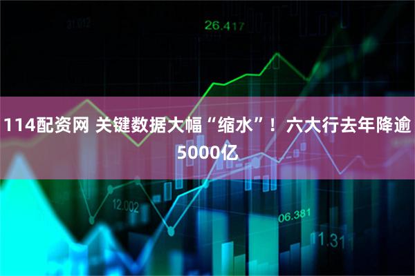 114配资网 关键数据大幅“缩水”！六大行去年降逾5000亿